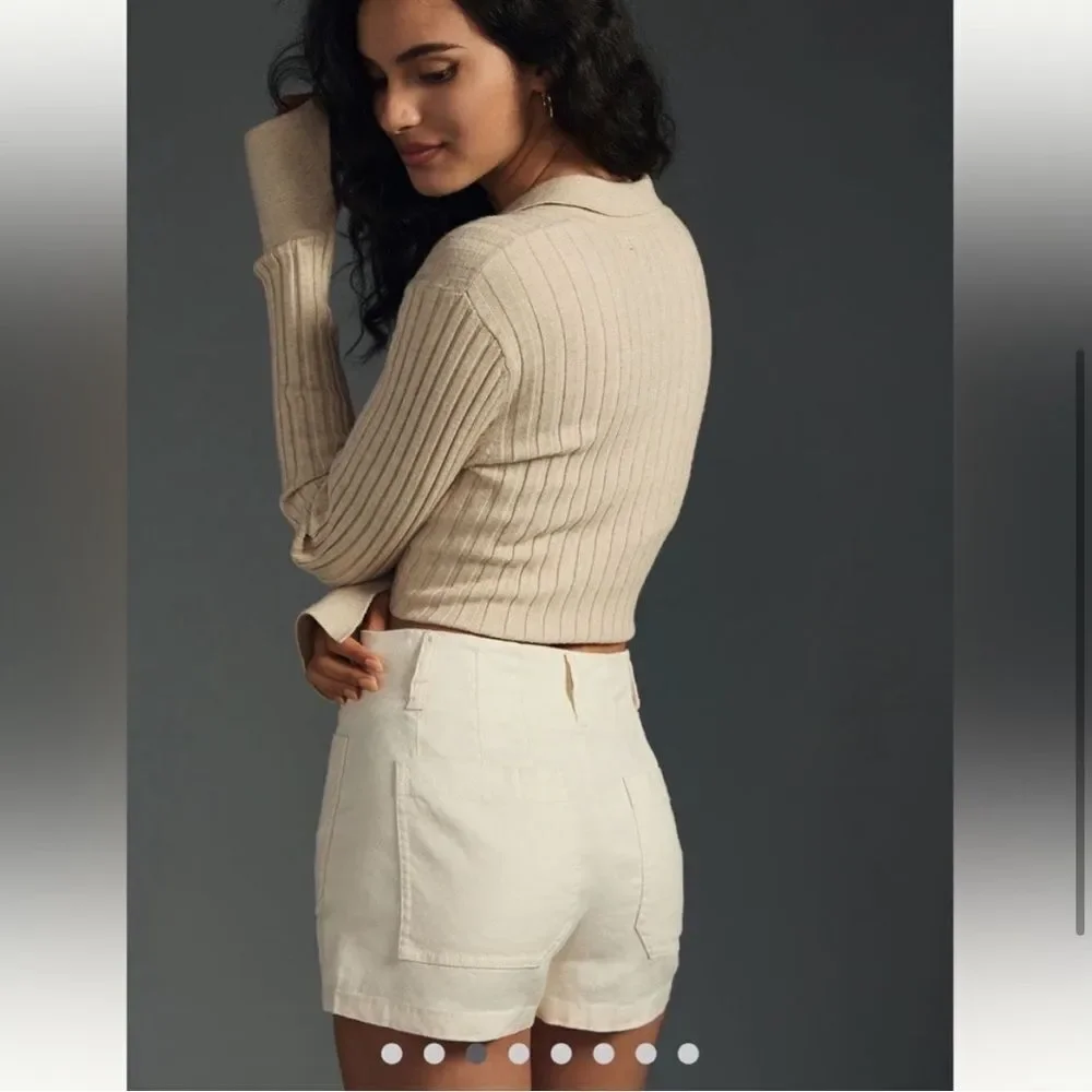 Anthropologie Maeve The Colette Short Ivory 31 - Picture 10 of 10